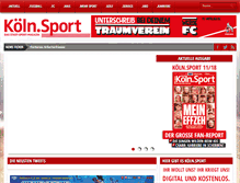 Tablet Screenshot of koelnsport.de